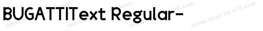 BUGATTIText Regular字体转换